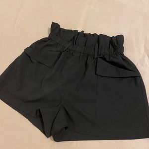 Black flowy shorts